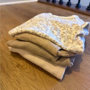 Jamie Kay 
Bundle of 4 long sleeve onesies 
6-12 m